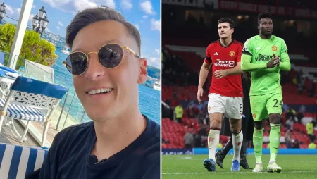 Mesut Özil, Man Utd-dan geri alındıqdan sonra Andre Onana və Harry Maguire-ə mesaj göndərdi